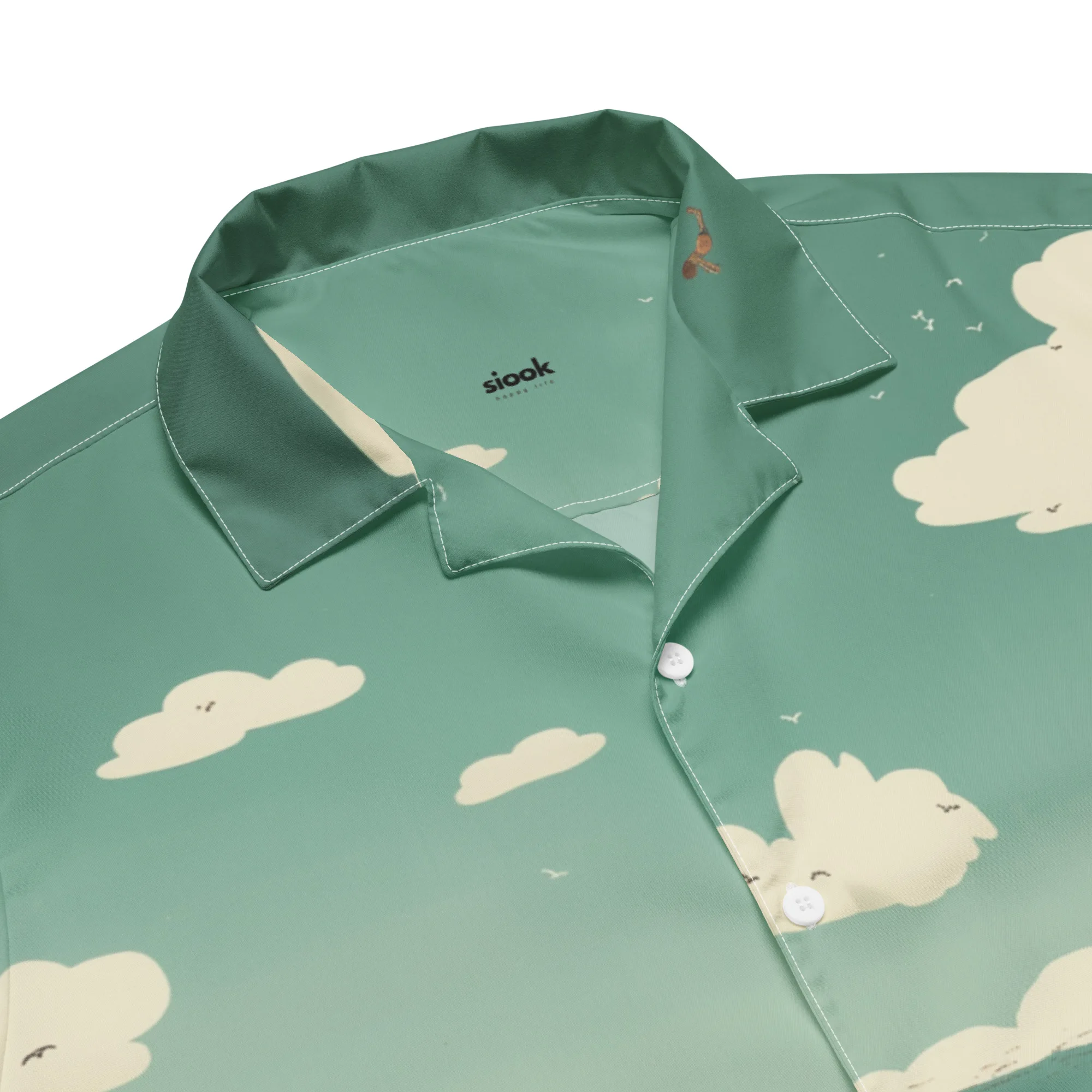 Beach Day - unisex button shirt - Imagen 8