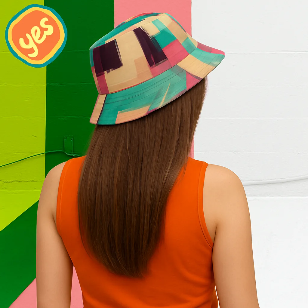 Warm Colors reversible bucket hat - Imagen 2