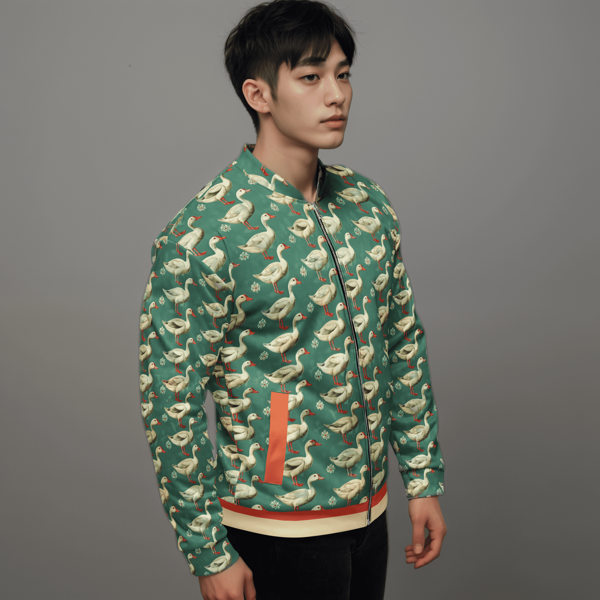 timeless ducks unisex bomber jacket
