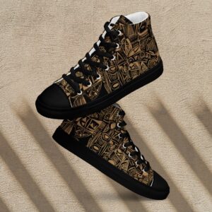 Tribal Pattern – women’s high top canvas shoes