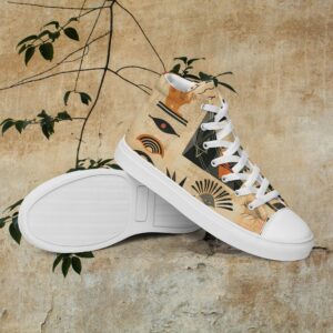 Women’s canvas shoes with Egyptian-inspired designs