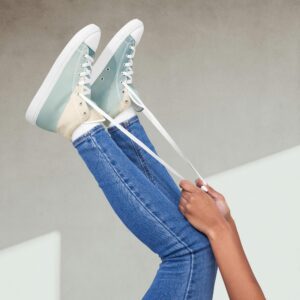 Sneakers de caña alta para mujer – Green Gradient