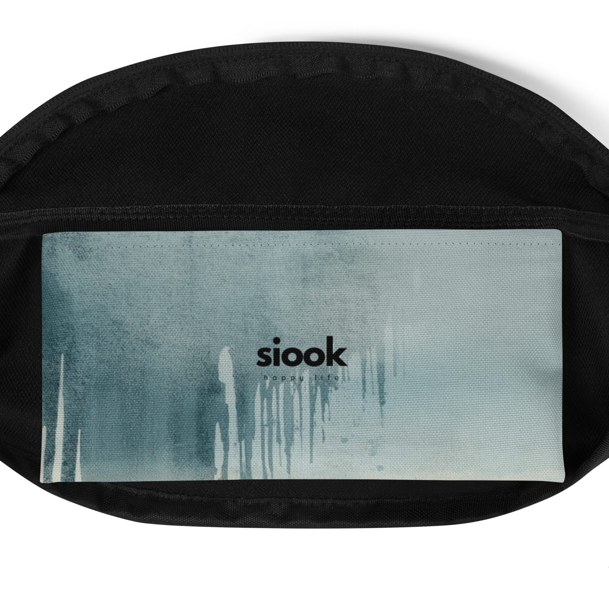 Green gradient fanny pack.