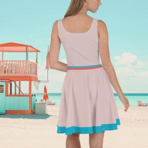 Soft pink vintage inspired skater dress