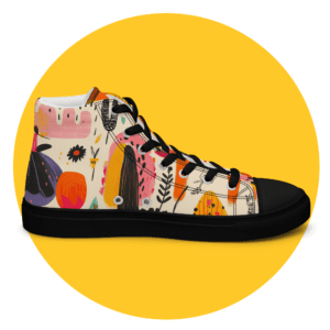 Sneakers de caña alta para mujer – Explosión de Color
