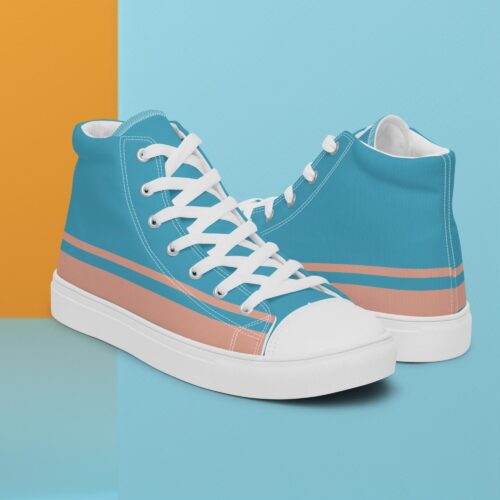 Sneakers de caña alta para mujer Retro Blue