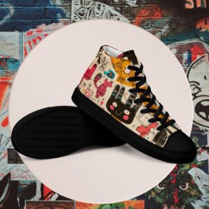 Sneakers de caña alta para mujer – Monster Doodle