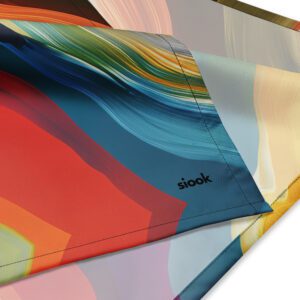Wavy silk-effect bandana