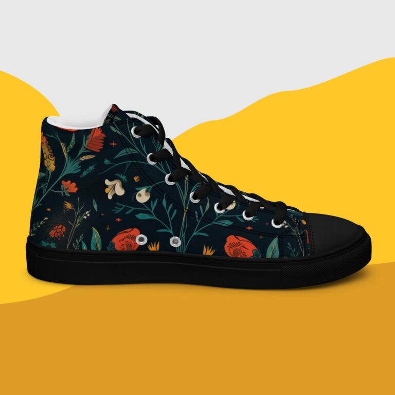 Sneakers de caña alta para mujer Romantic floral