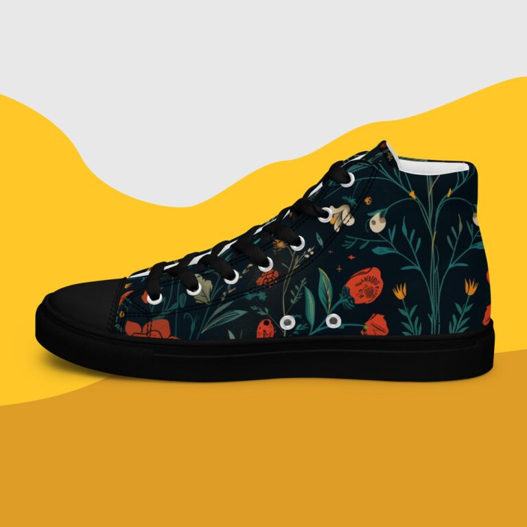 Sneakers de caña alta para mujer Romantic floral