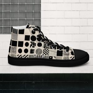 Sneakers de caña alta para mujer – Símbolos Geométricos