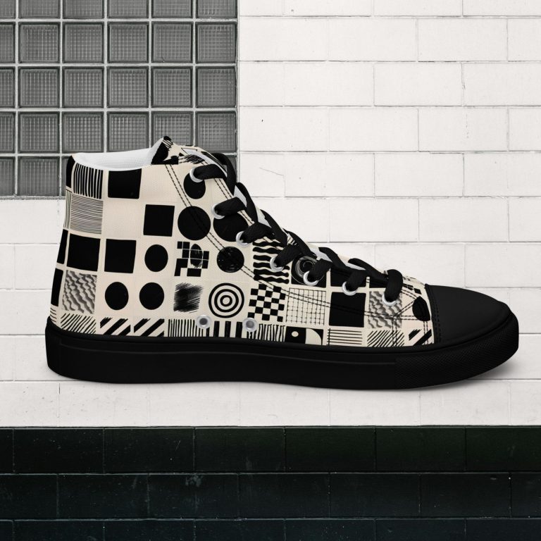 Sneakers de caña alta para mujer Símbolos Geométricos